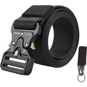 Men's Tactical Belt Heavy Duty WebbingBelt Adjustable Military Style Nylon Belts